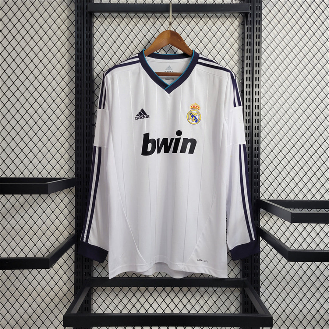 Real Madrid 12/13 Long Sleeve Home Kit
