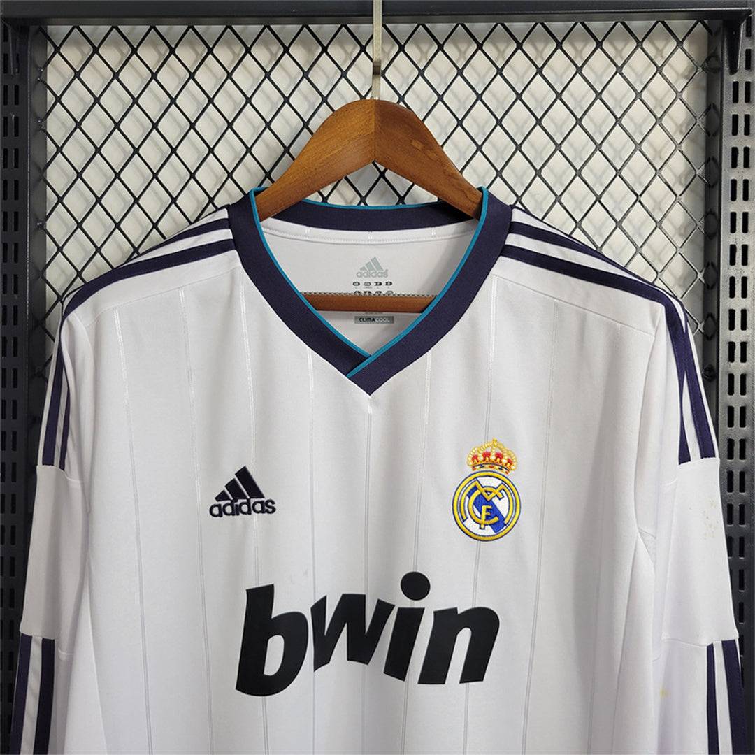 Real Madrid 12/13 Long Sleeve Home Kit