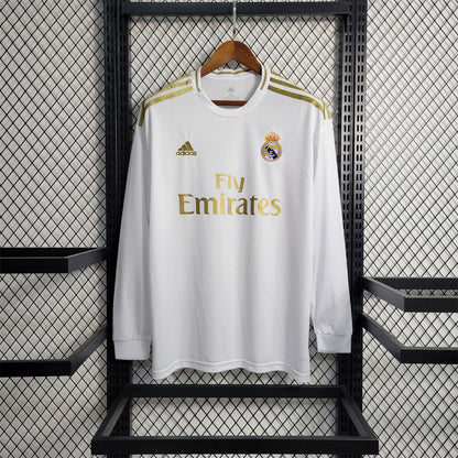 Real Madrid 19/20 Long Sleeve Home Kit