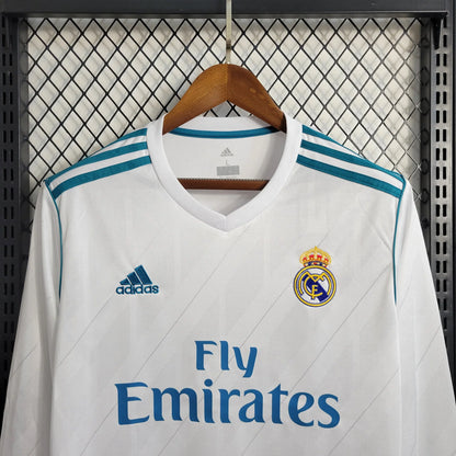 2017/18 Real Madrid Home Long Sleeve Shirt