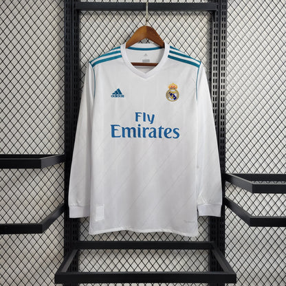 2017/18 Real Madrid Home Long Sleeve Shirt
